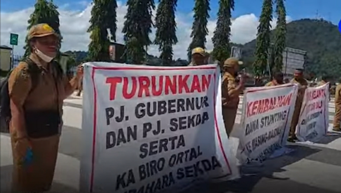 Ratusan ASN Pemerintahan Provinsi Papua Kembali Demo